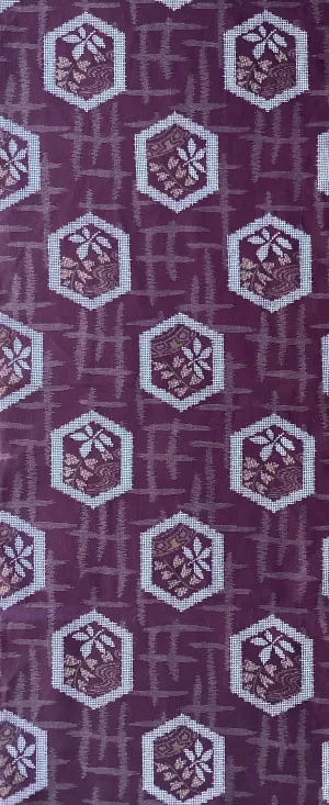 7648: 1930s-50s Japanese Deadstock Cotton Yukata Kimono fabric 55 in.Pc.