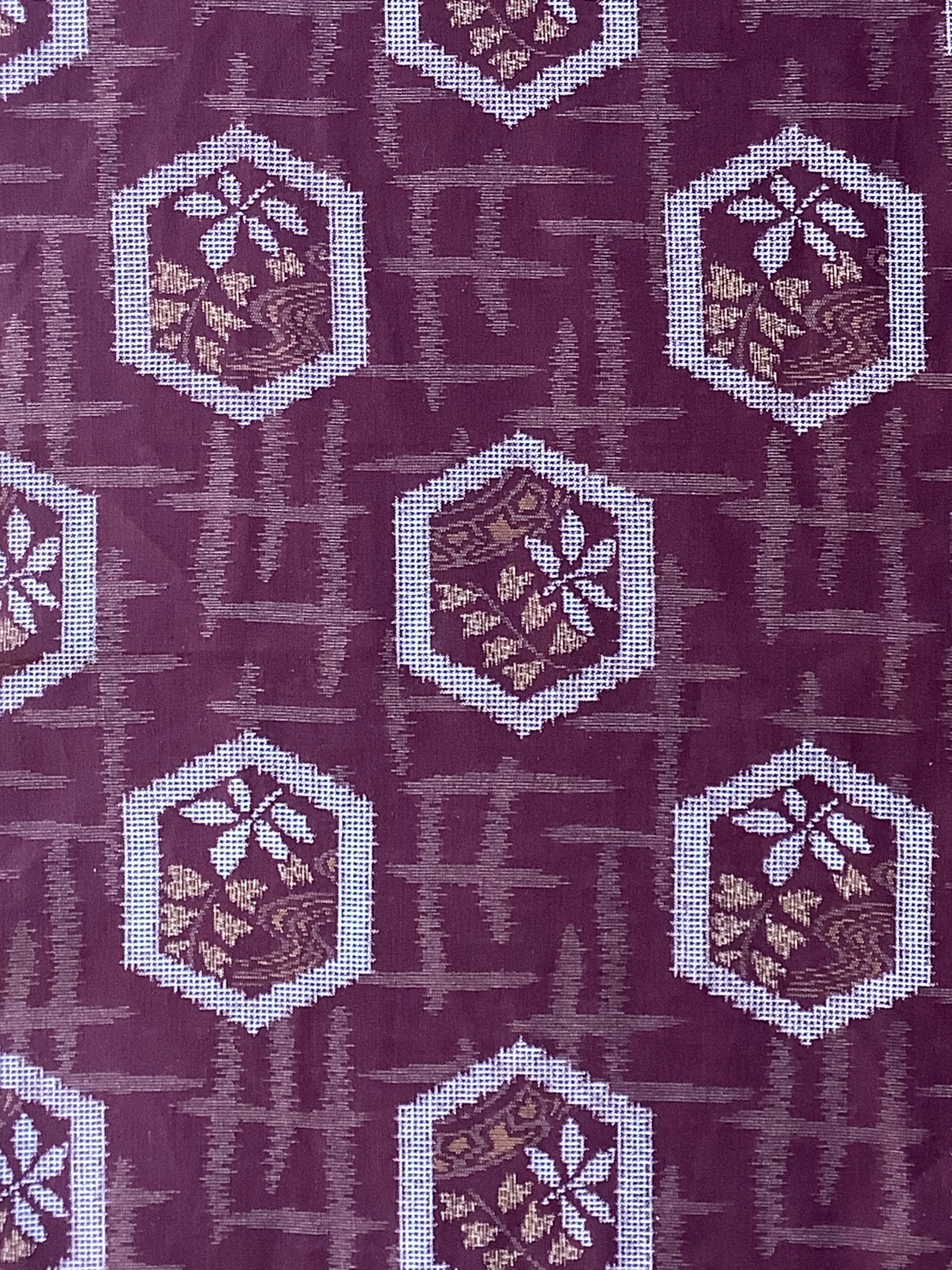 7648: 1930s-50s Japanese Deadstock Cotton Yukata Kimono fabric 55 in.Pc.