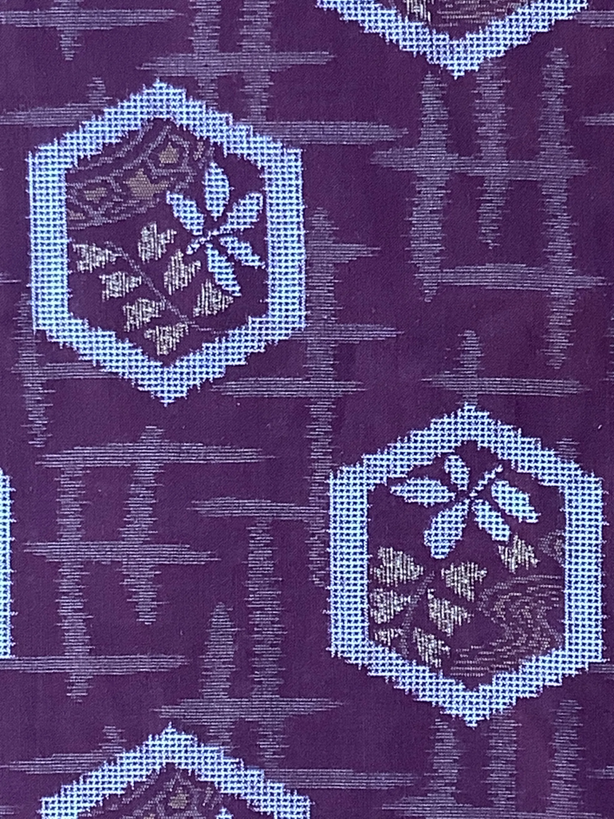 7648: 1930s-50s Japanese Deadstock Cotton Yukata Kimono fabric 55 in.Pc.