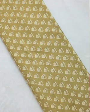 Floral Printed Sand Cotton Fabric
