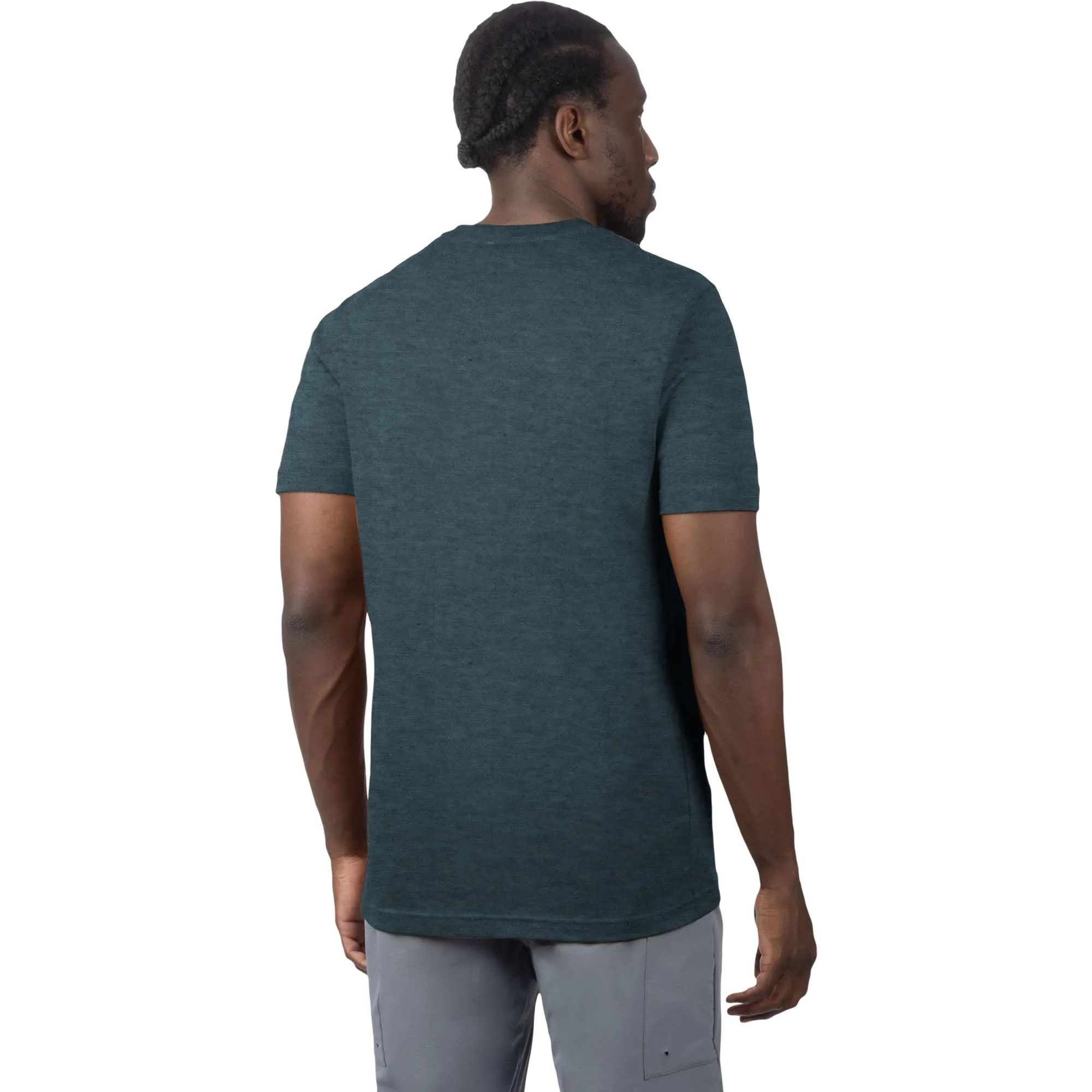 FXR  Mens Broadcast Premium T-Shirt Tee Short Sleeve Cotton Dark Steel Lt Steel