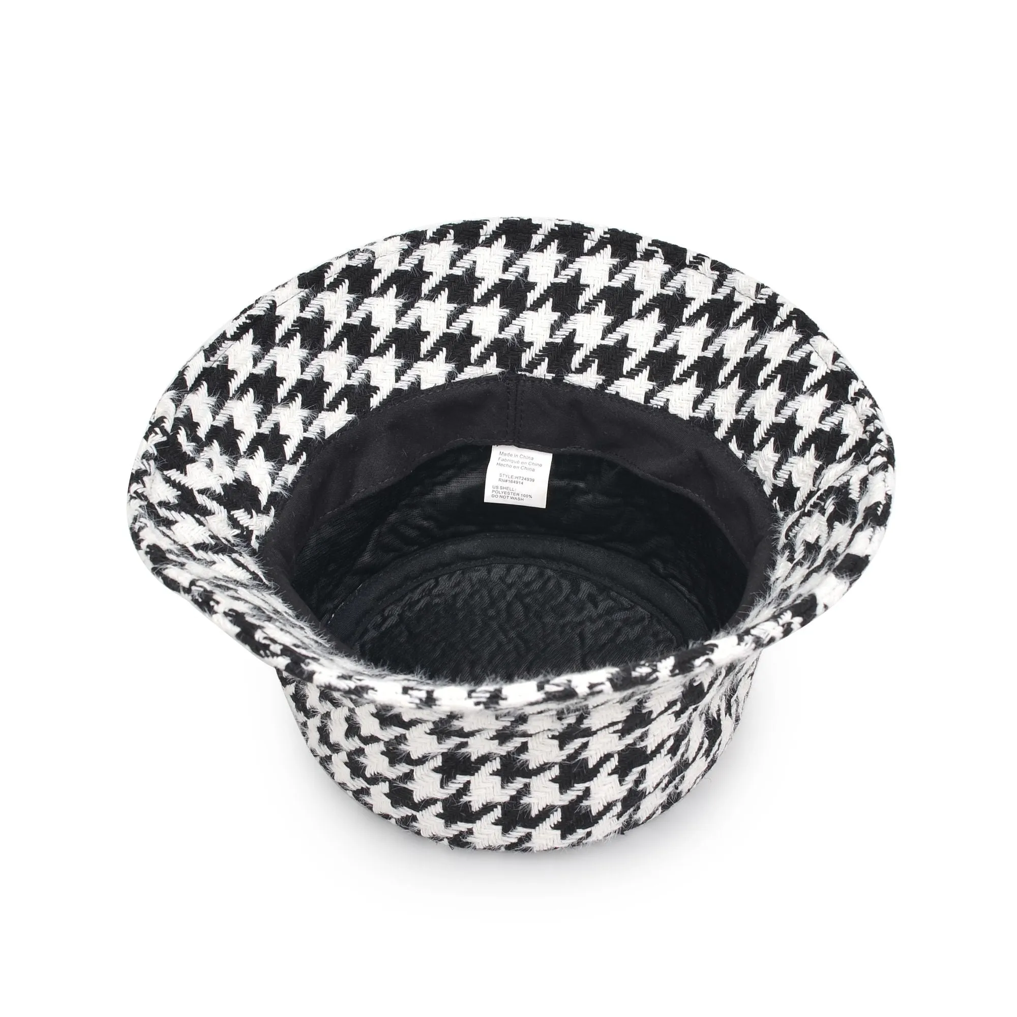 Houndstooth Bucket Hat Bucket Hat