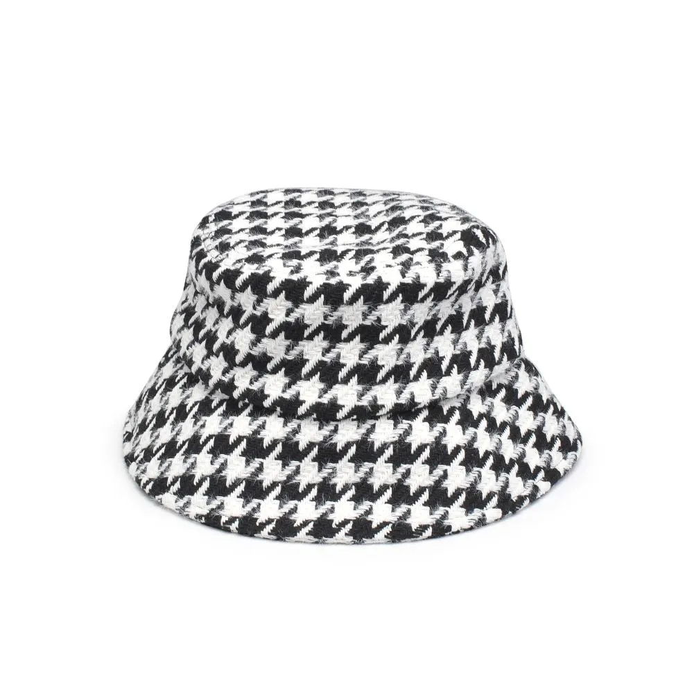 Houndstooth Bucket Hat Bucket Hat