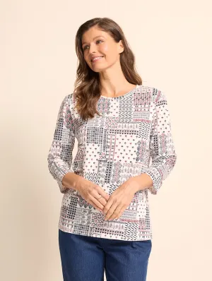 Kippa 3/4 Sleeve Top