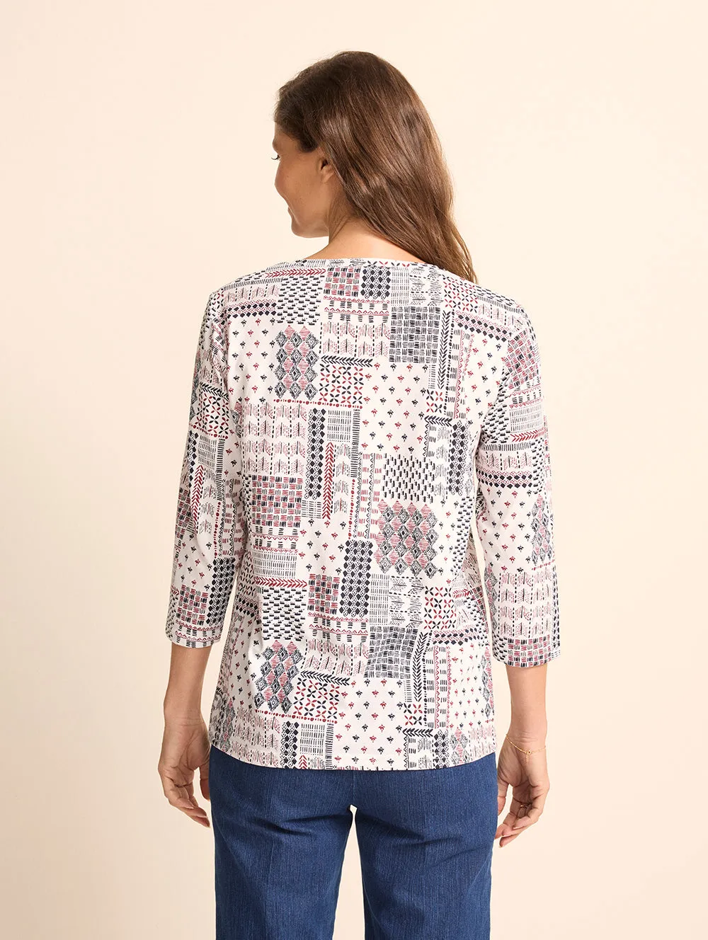 Kippa 3/4 Sleeve Top