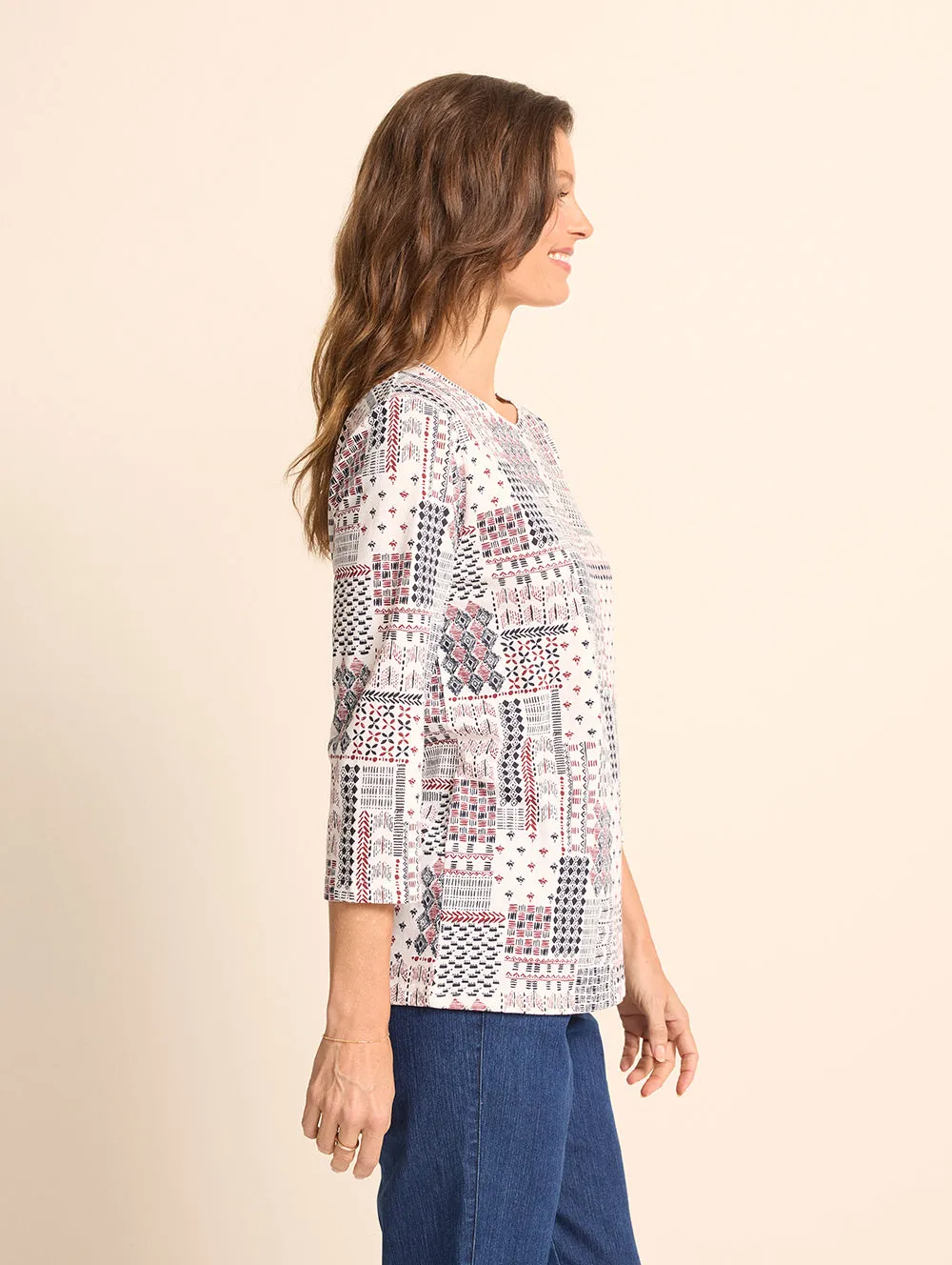 Kippa 3/4 Sleeve Top