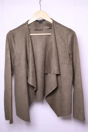 Olive Green Polyester Shrug