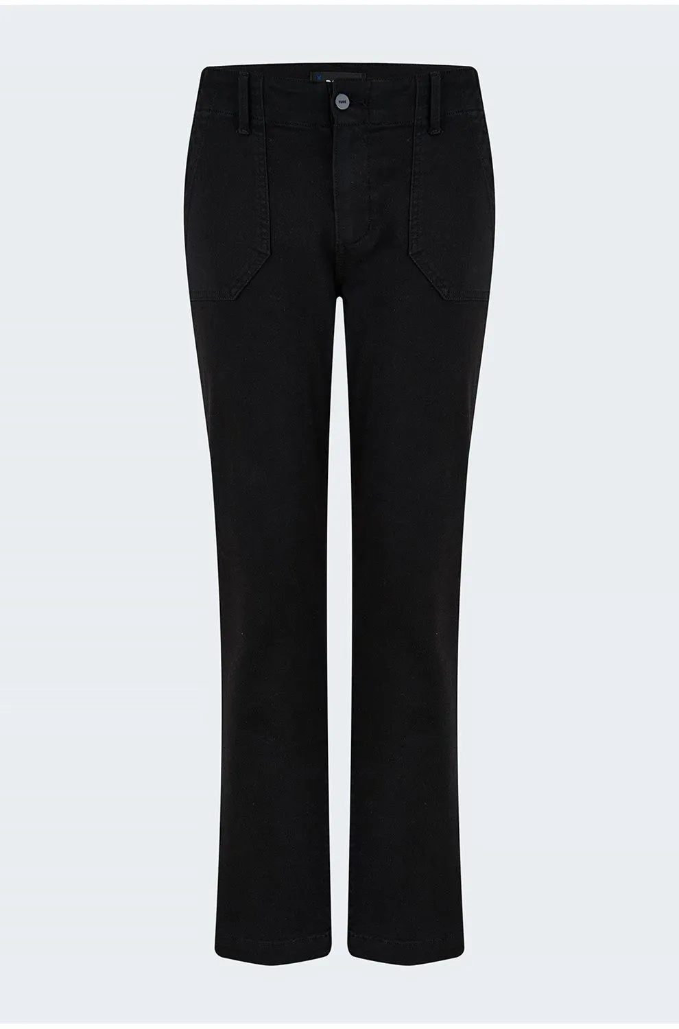 Paige Black mid-rise straight leg Mayslie Jeans UK W25