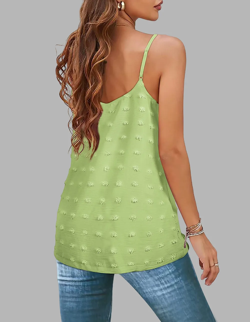Plain Solid-color Strap Backless Camisole