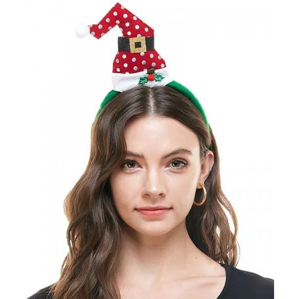Santa Hat Headband in 2 styles