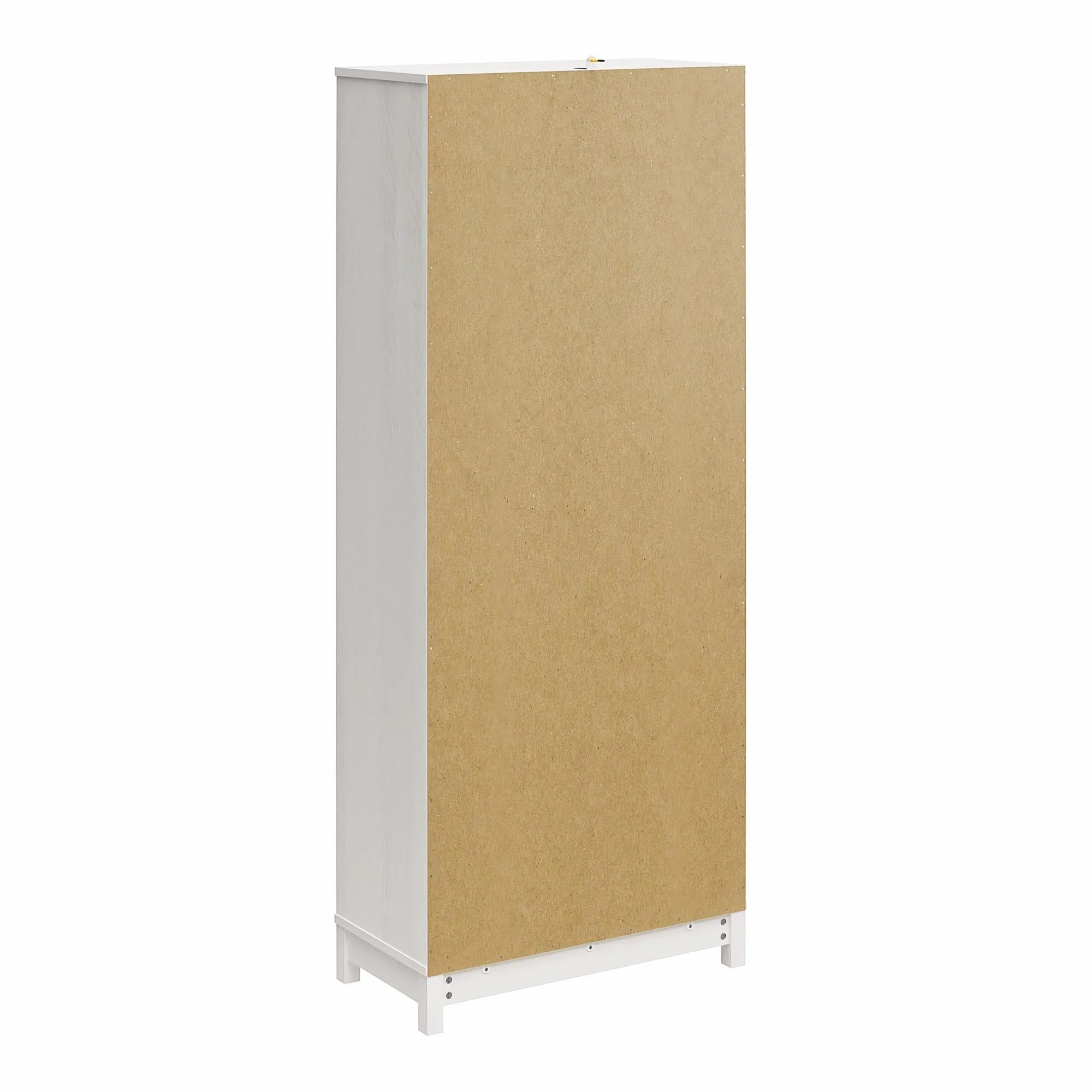 Tess 2-Door Wide Storage Cabinet with Modular Storage Options, Ivory Oak