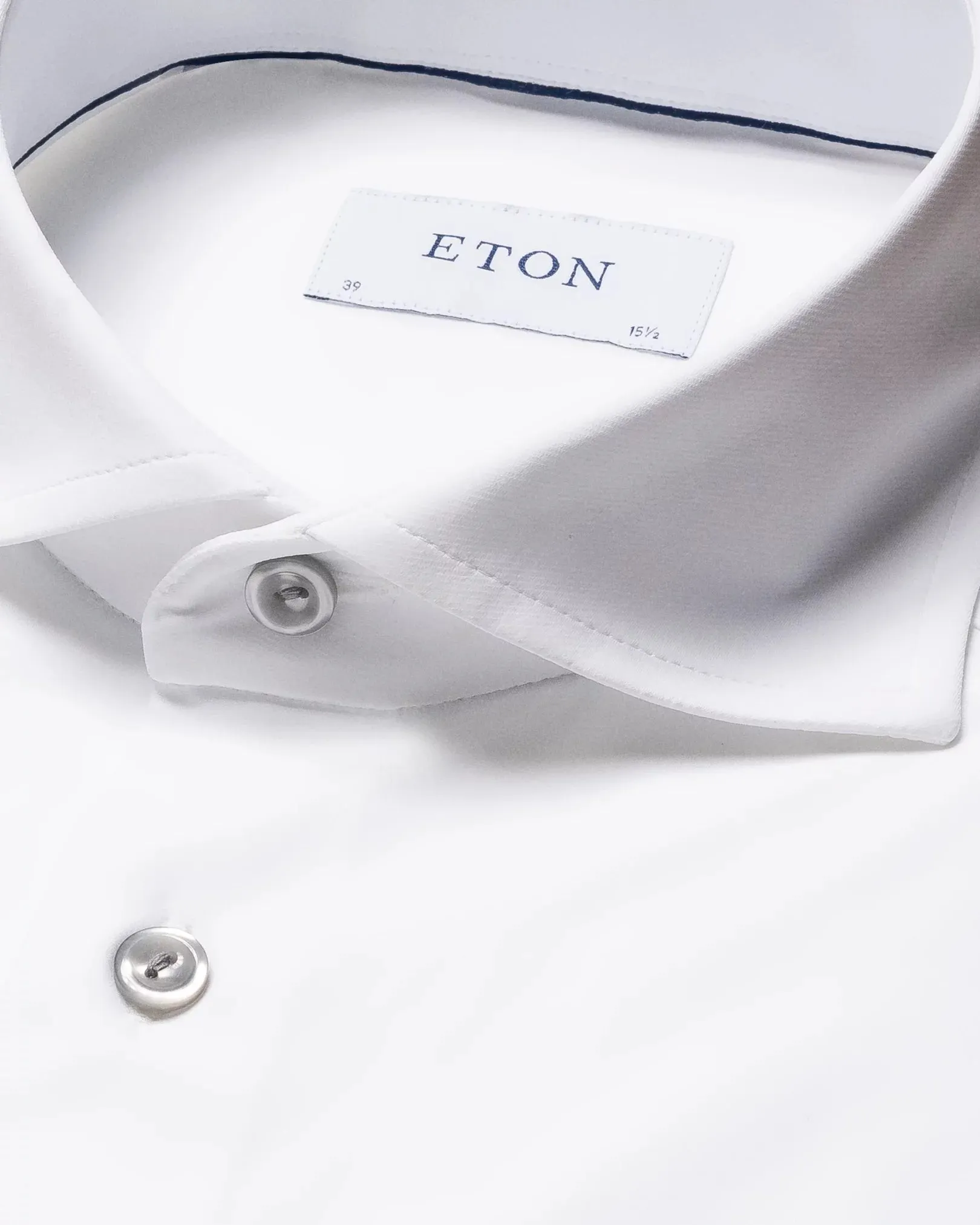 White 4-Way Stretch Contemporary Fit Shirt - ETON